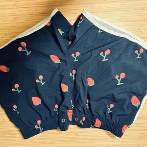 Navy Strawberry Print swim Shorts